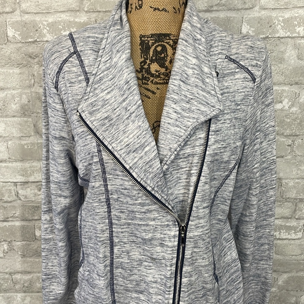 Chico’s Seamed Spacedye Jacket - Picture 3 of 8